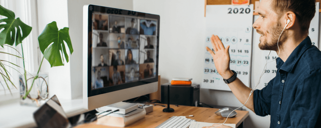 Consultant on zoom call