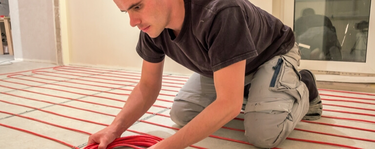 Cabler installing cables
