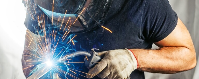 Metal working using welder