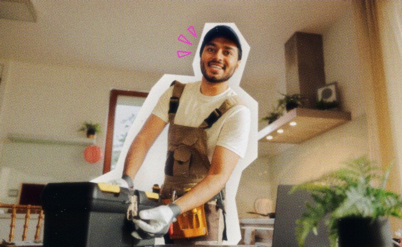 A Massachusetts contractor at work