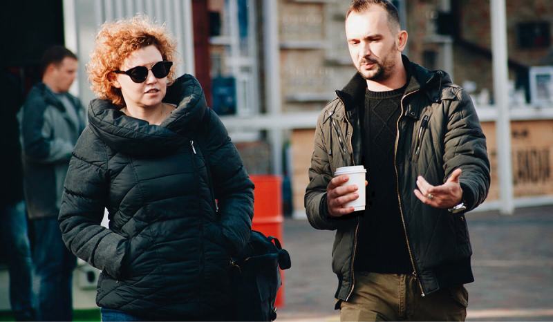 Avoiding burnout as a small business owner can be as simple as spending time with friends, like these two entrepreneurs.