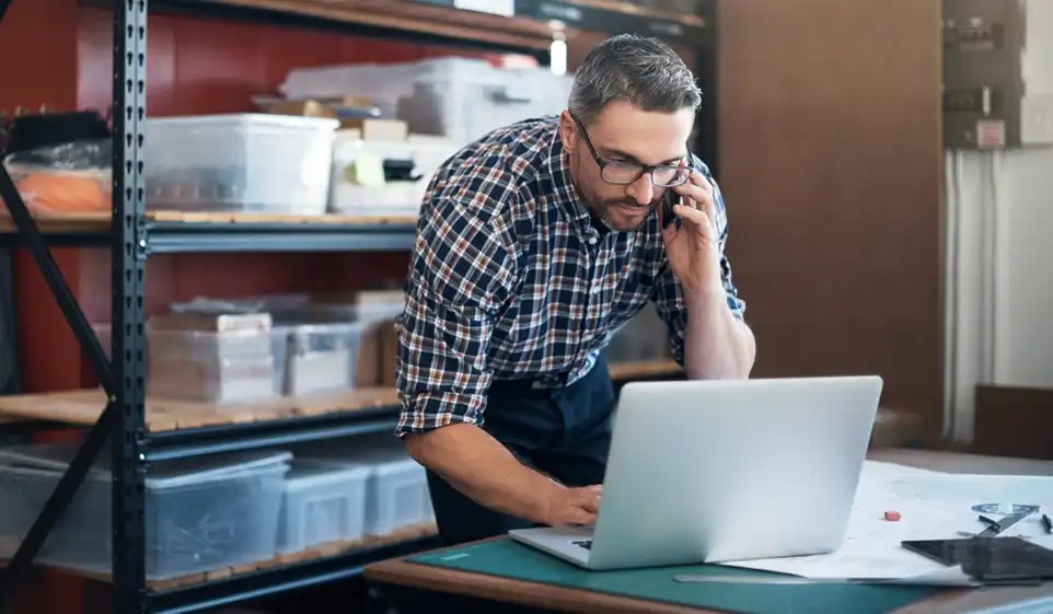 Small business owner preparing his business for a possible recession