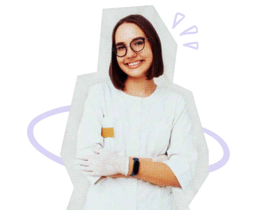 Confident esthetician