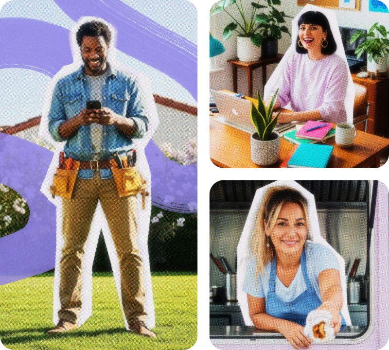 Happy small business owners with business insurance