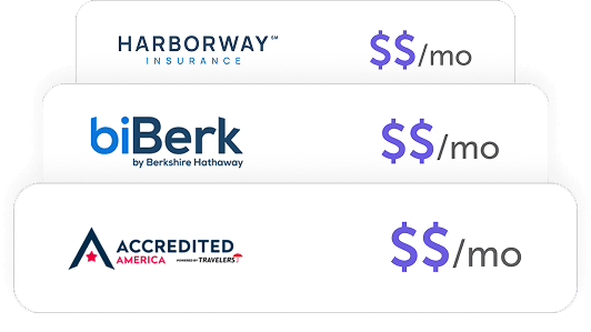 An assortment of coverages from different carriers